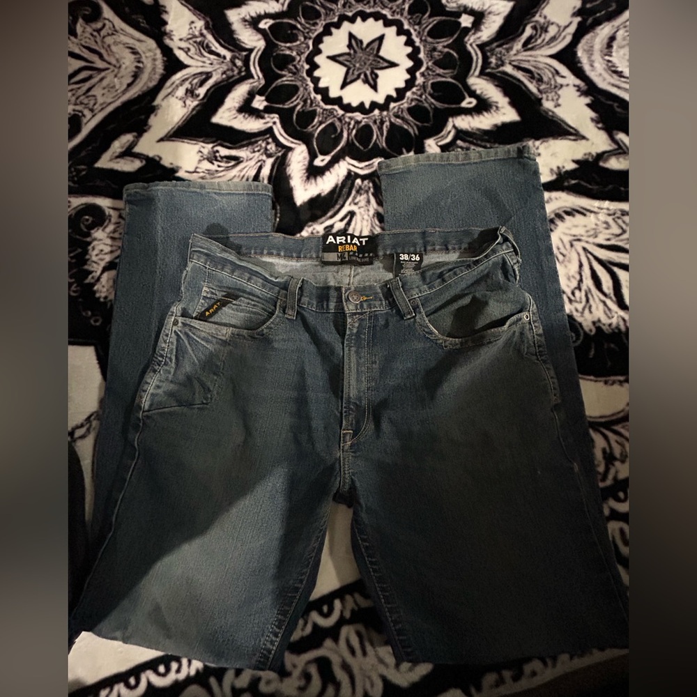 Ariat Men's Rebar M4 Boot cut Denim Jeans